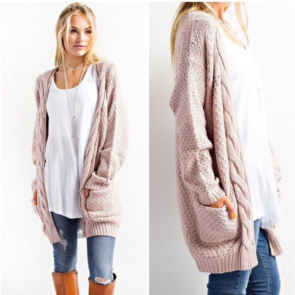 Light pink cardigan